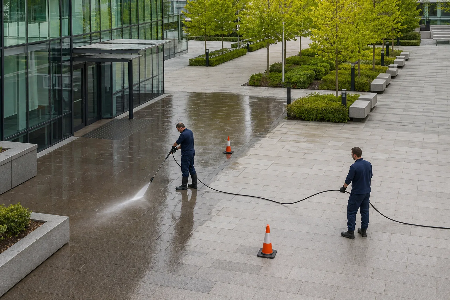 Commercial Cleaning finished at a Cardiff property