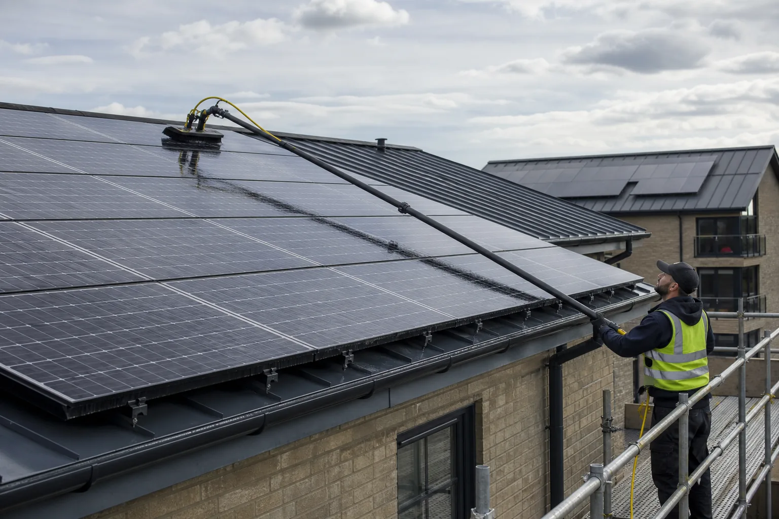 Solar Panel Cleaning finished at a Cardiff property